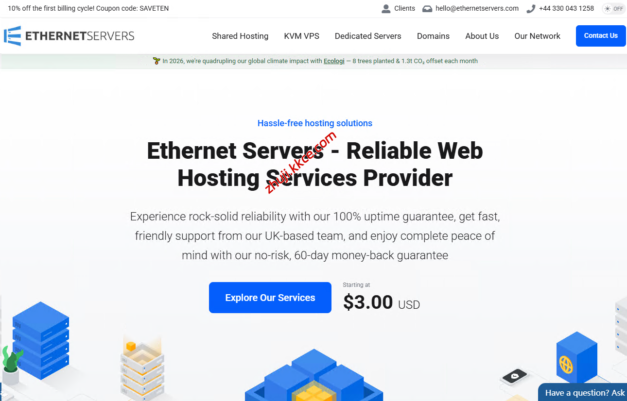 ethernetservers物理机$65/月，1Gbps不限/20G防御，美国/英国/荷兰/西班牙机房-kkce - 国外主机测评、国外VPS、国外服务器、国外云服务器