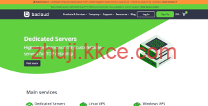 # 黑五特惠 | bacloud 全场5折:立陶宛15年老牌主机商,VPS 1Gbps不限流量,独服月赠100T-kkce - 国外主机测评、国外VPS、国外服务器、国外云服务器